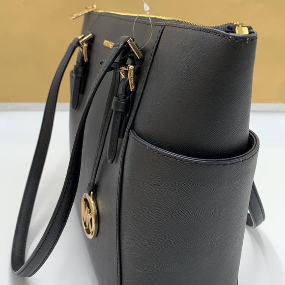 MICHAEL KORS CHARLOTTE LARGE TOP ZIP TOTE BAG - Picture 4 of 16